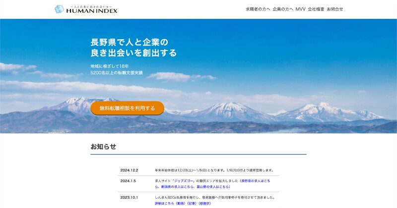 長野県:ヒューマンインデックス